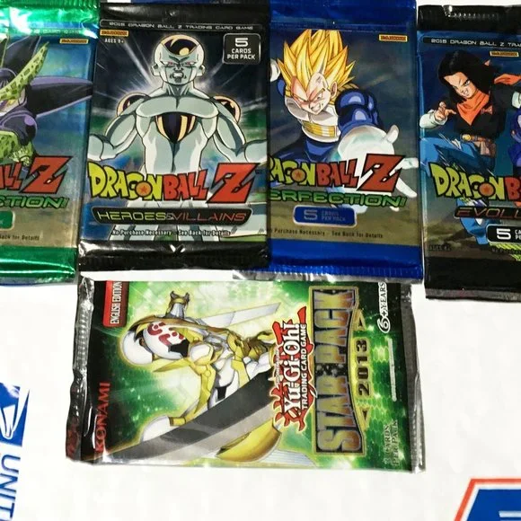 Toys | New Card Packs Lot Dbz Dragonball Z Yugioh Anime Manga Nip | Poshmark